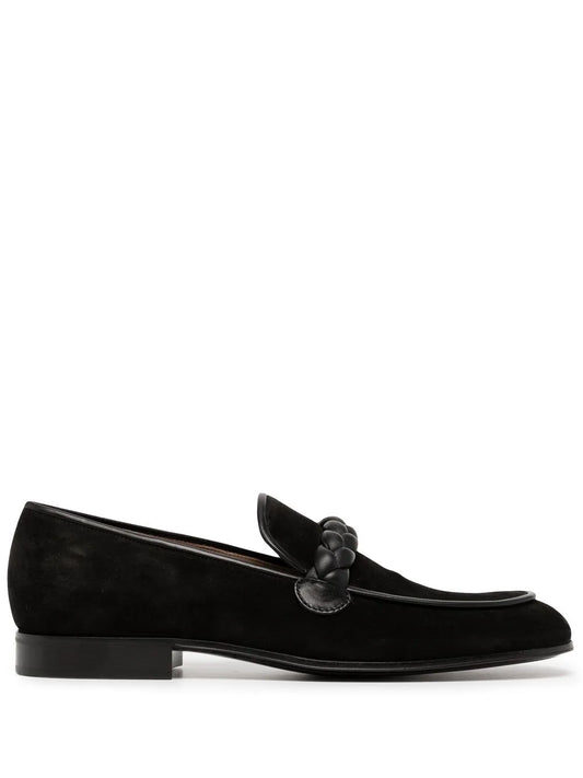 Gianvito Rossi Atticus braided strap loafers