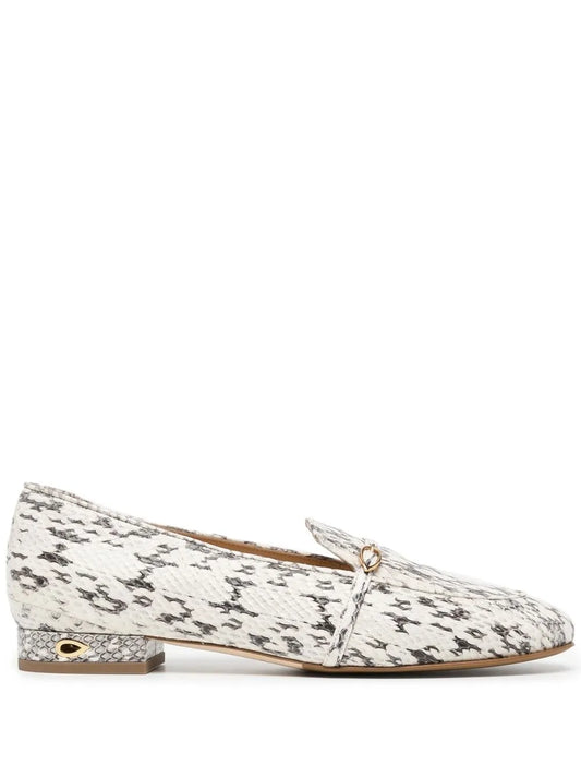Jennifer Chamandi snakeskin print loafers