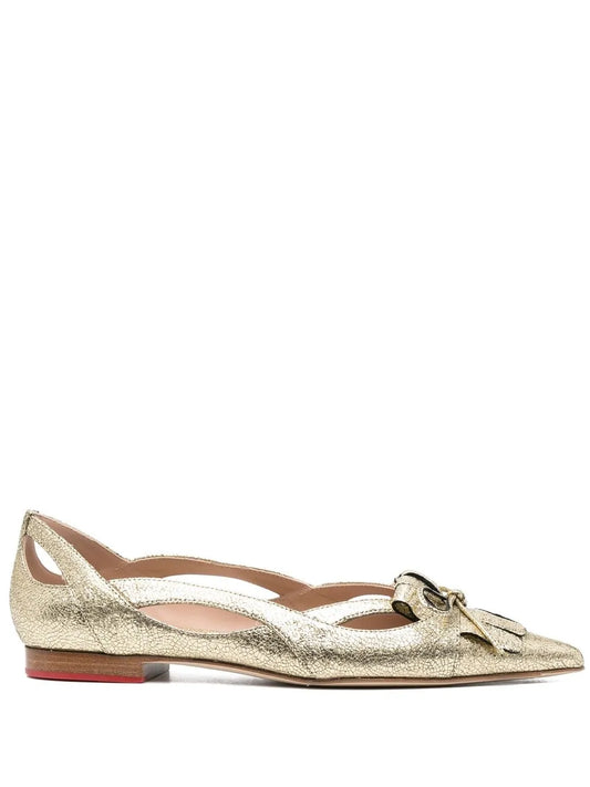 Scarosso pointed toe ballerina pumps