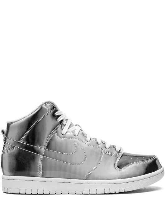 Nike x CLOT Dunk High "Metallic Silver" sneakers