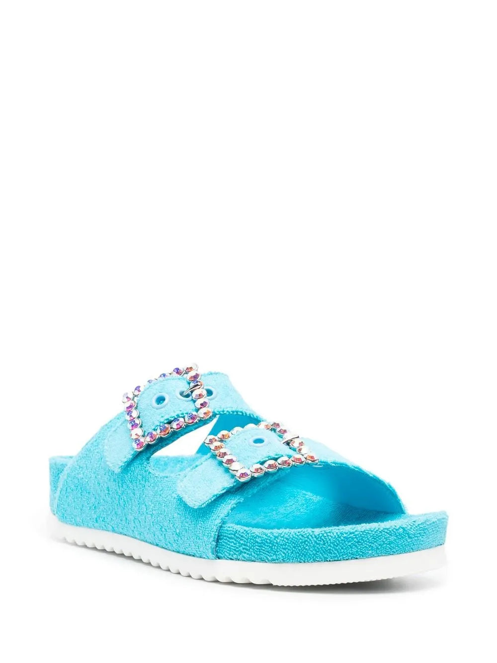 Le Silla crystal-embellished side-buckle sandals