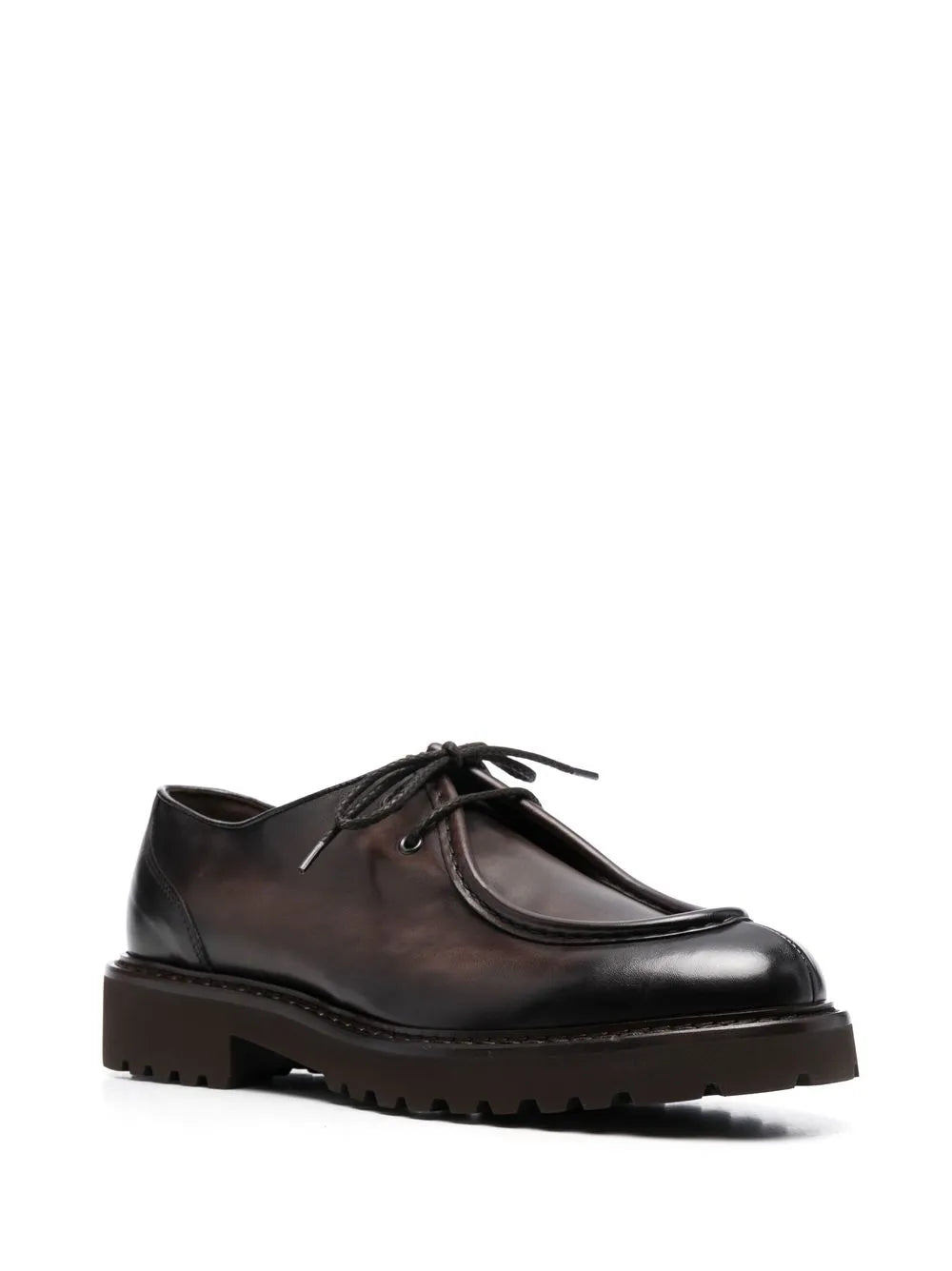 Doucal's leather boat shoes