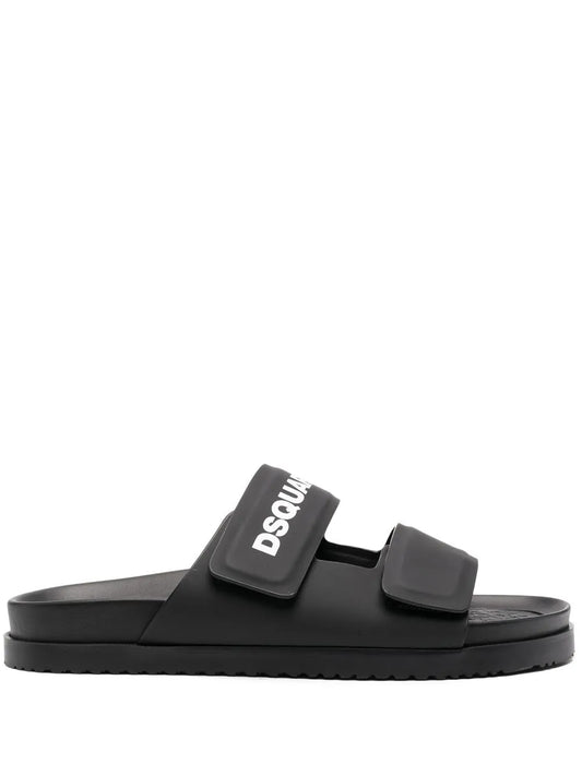 DSQUARED2 logo touch-strap slides