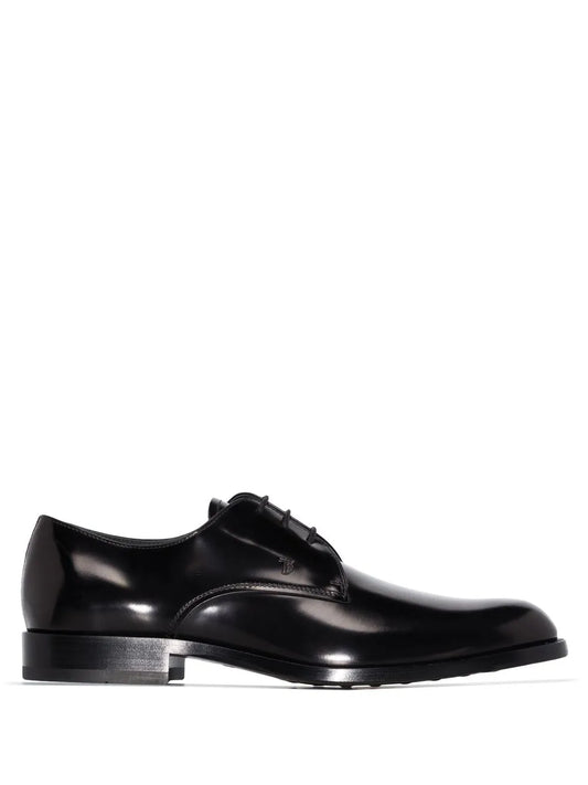 Tod's polished leather derby shoes