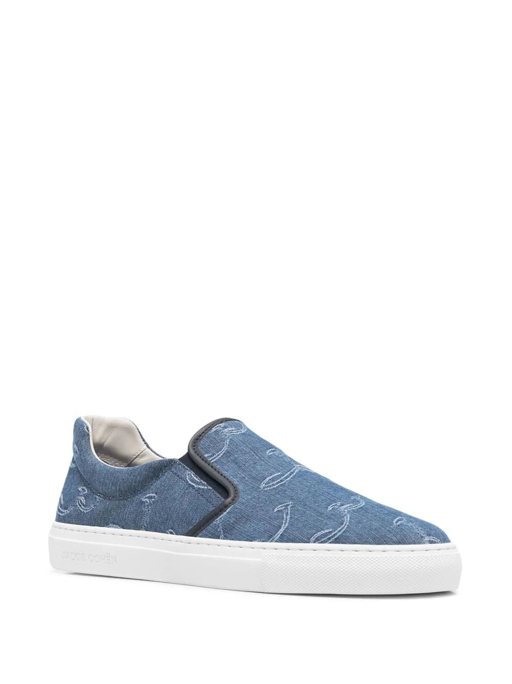 Jacob Cohën embroidered-logo denim sneakers