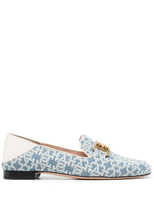 Bally logo-print leather loafers