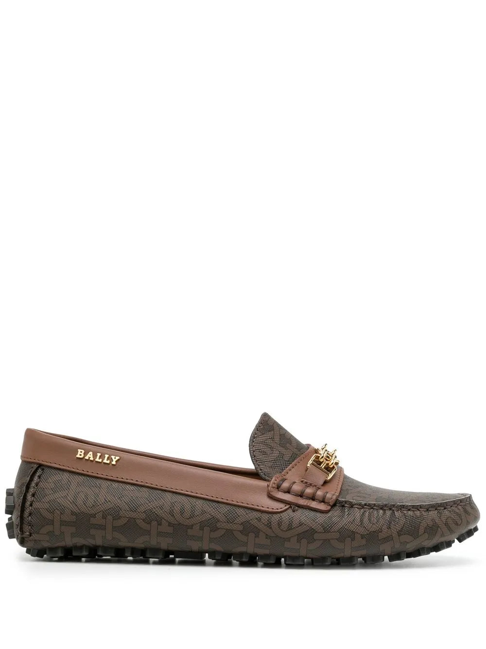Bally logo-print loafers
