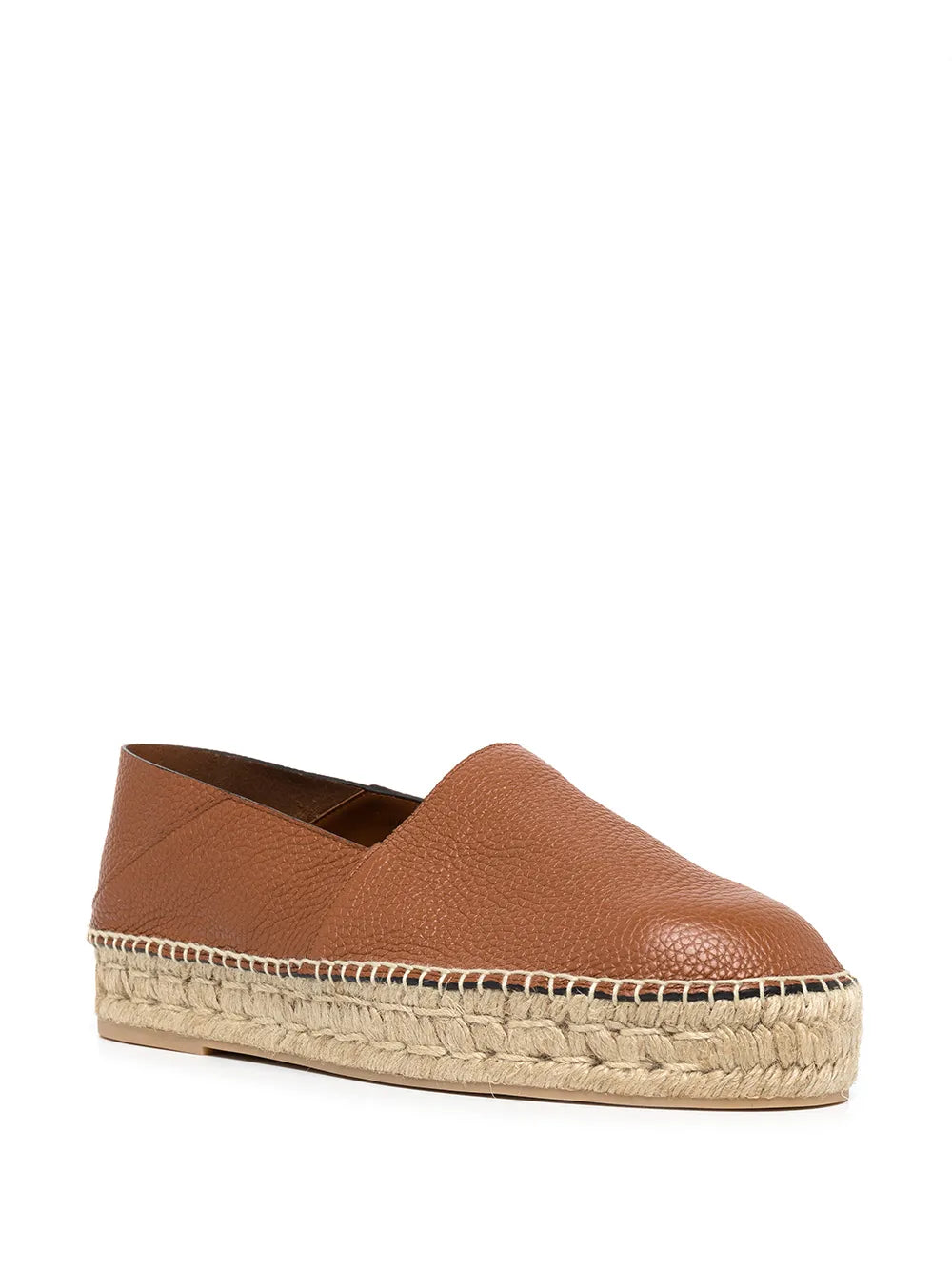 Valentino Garavani logo-plaque leather espadrilles