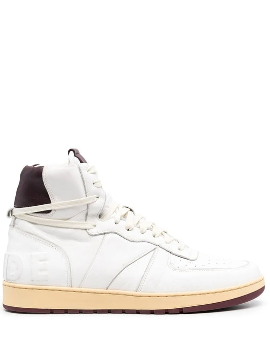RHUDE panelled high-top sneakers
