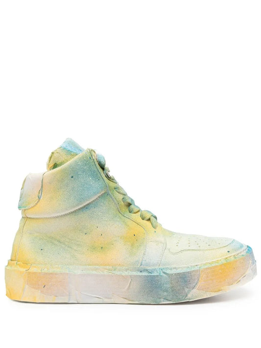 Guidi spray-effect high-top sneakers