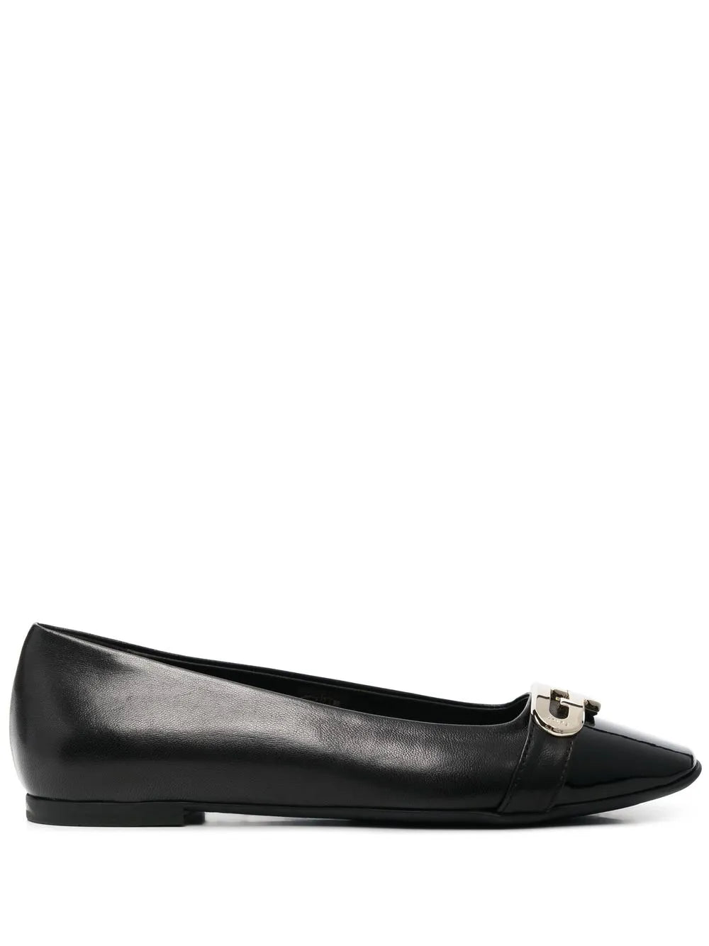 Furla logo-plaque flat ballerina shoes