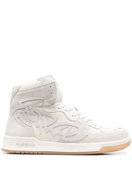 MISBHV panelled-design hi-top sneakers