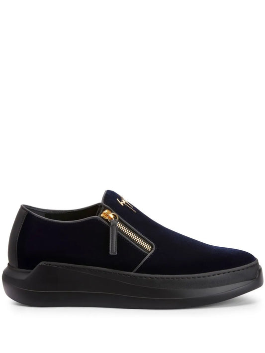 Giuseppe Zanotti Conley velvet slip-on sneakers