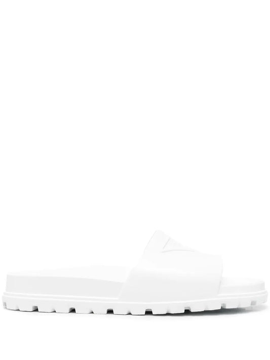 Prada logo-embossed slides
