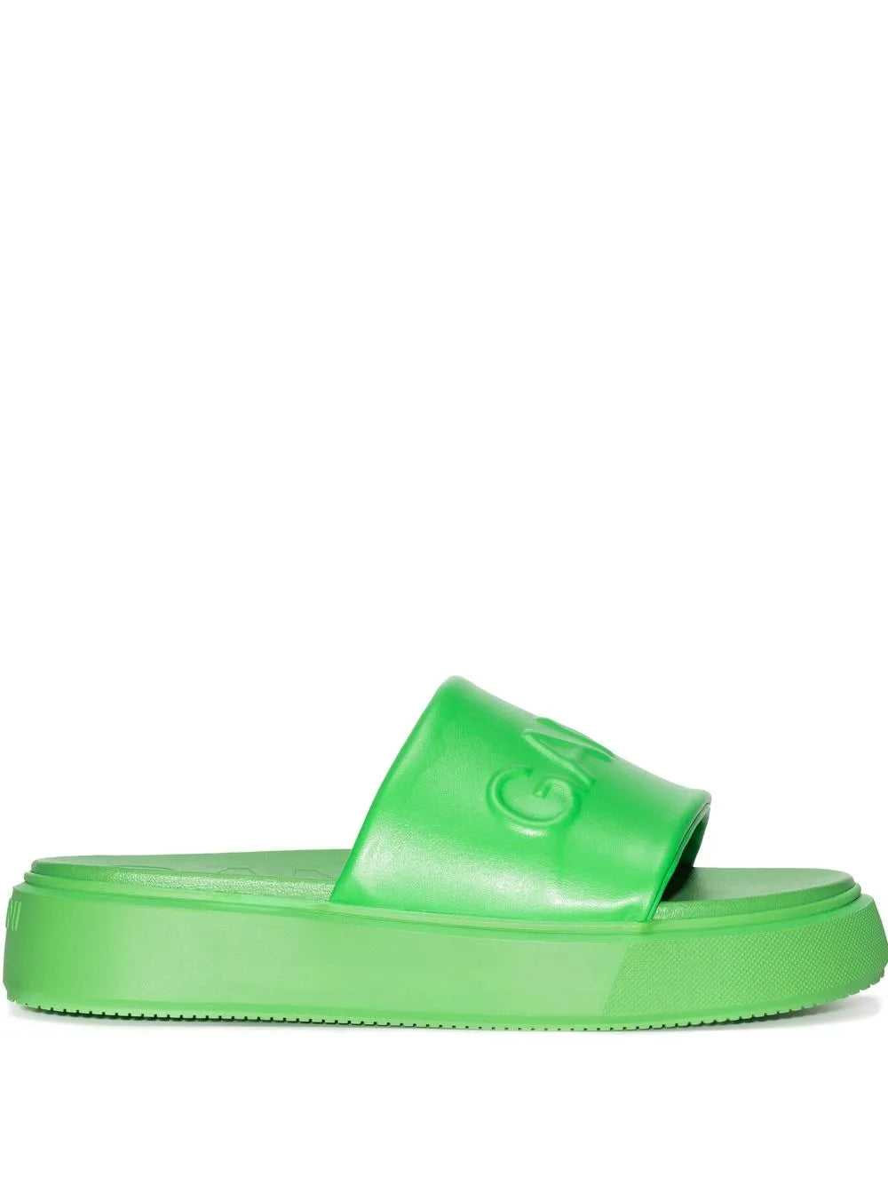 GANNI logo-embossed slide sandals