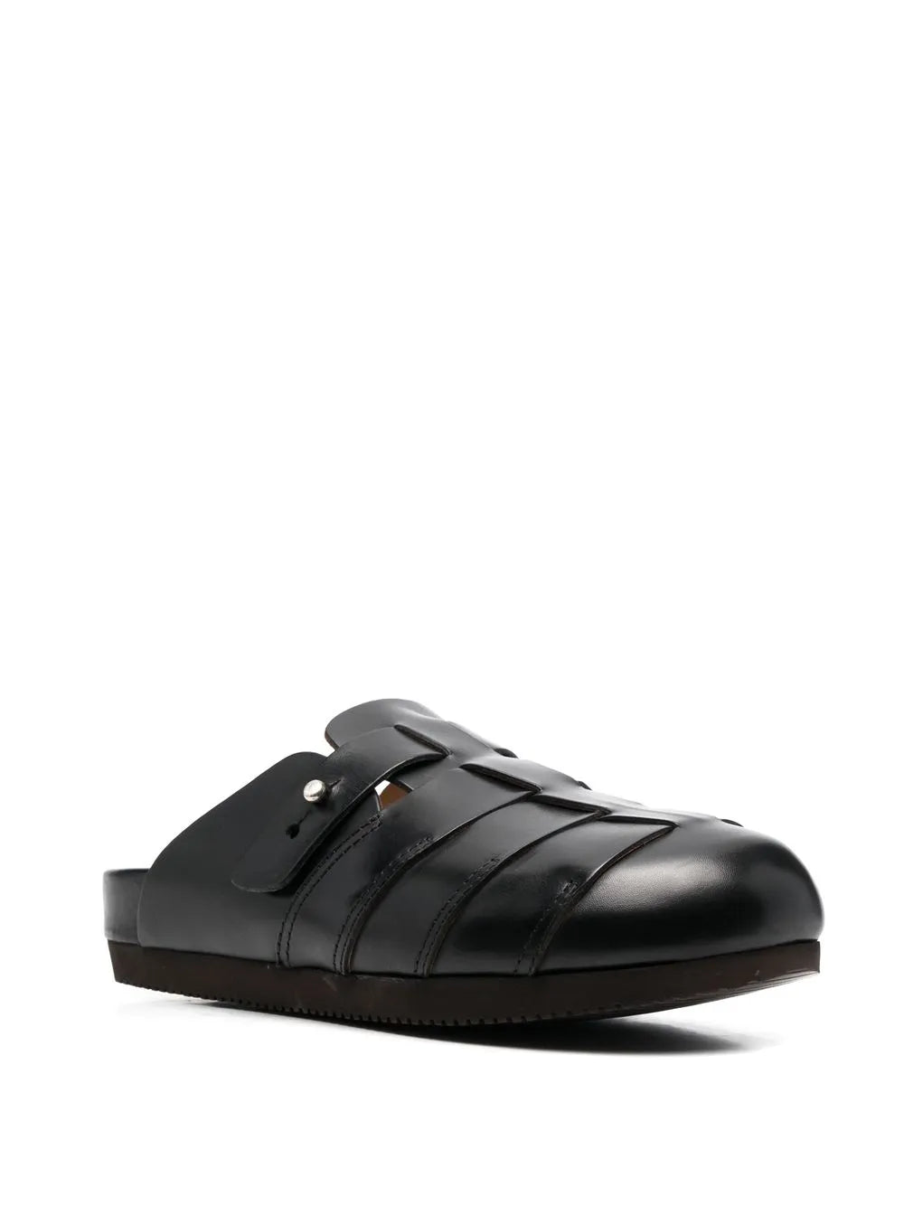Buttero woven-panelled clog sandals