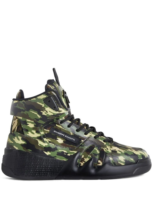 Giuseppe Zanotti Talon camouflage high-top sneakers