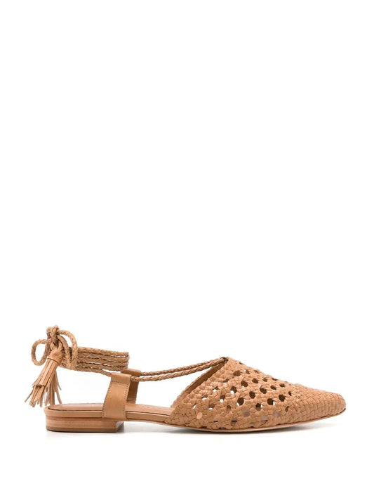 Sarah Chofakian Lovina woven shoes