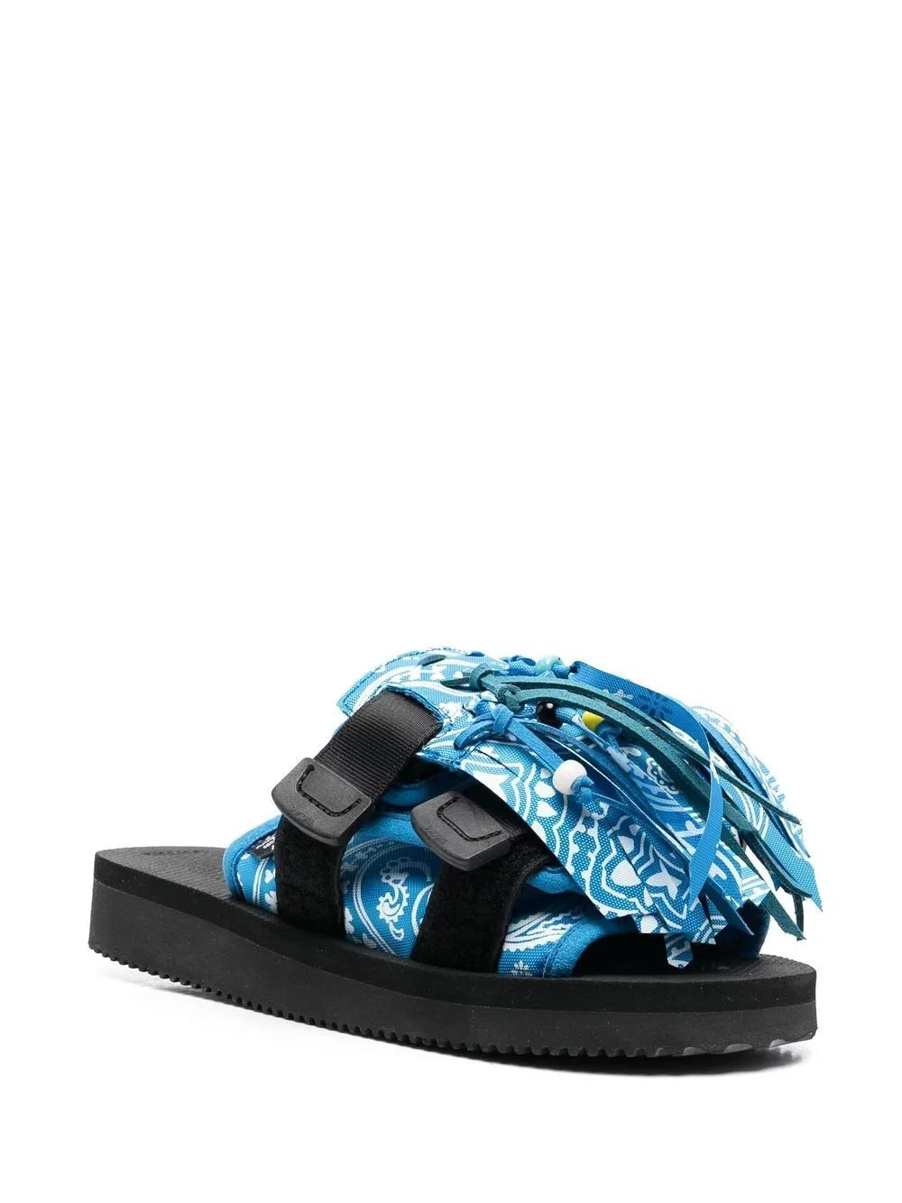 Alanui X Suicoke x Suicoke paisley-print fringed sandals 