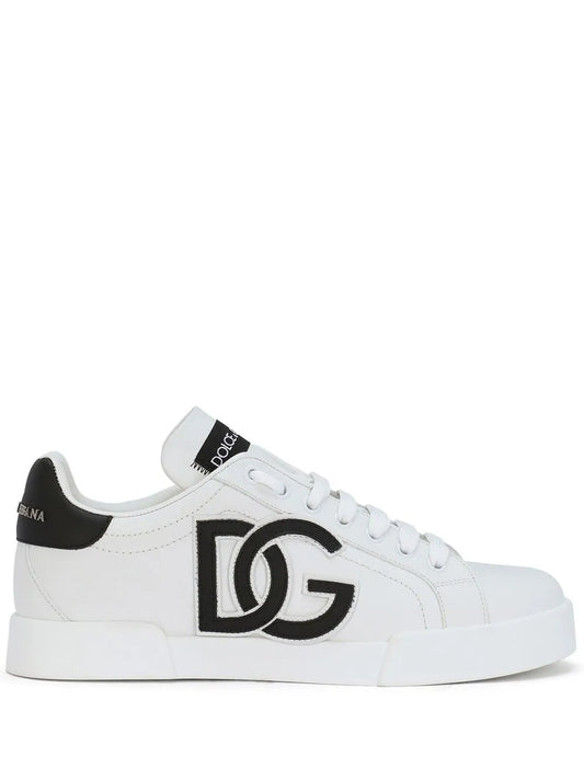 Dolce & Gabbana Portofino logo-tag leather sneakers