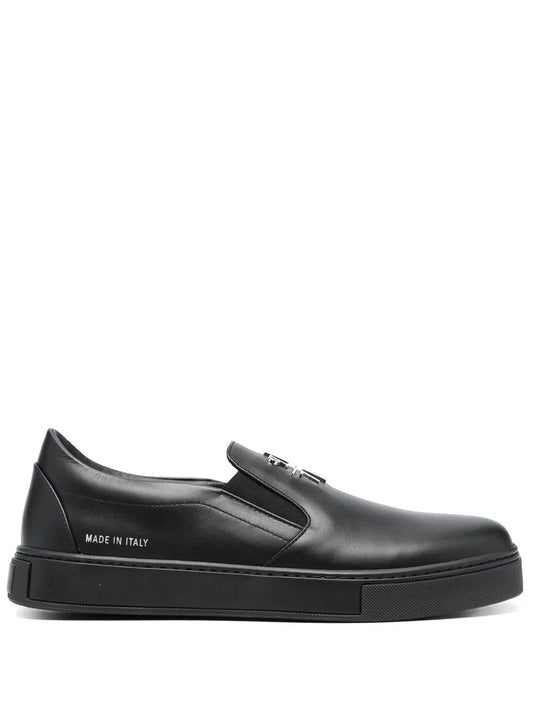 Philipp Plein logo-plaque slip-on sneakers