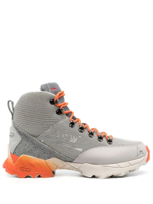 A-COLD-WALL* logo-print mesh high-top sneakers