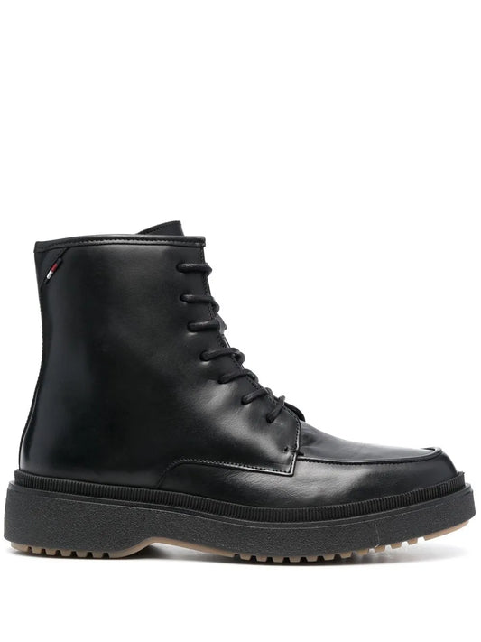 Tommy Hilfiger lace-up leather ankle boots