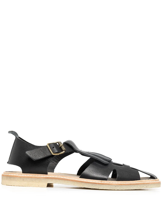 Henrik Vibskov fringe-trim caged sandals