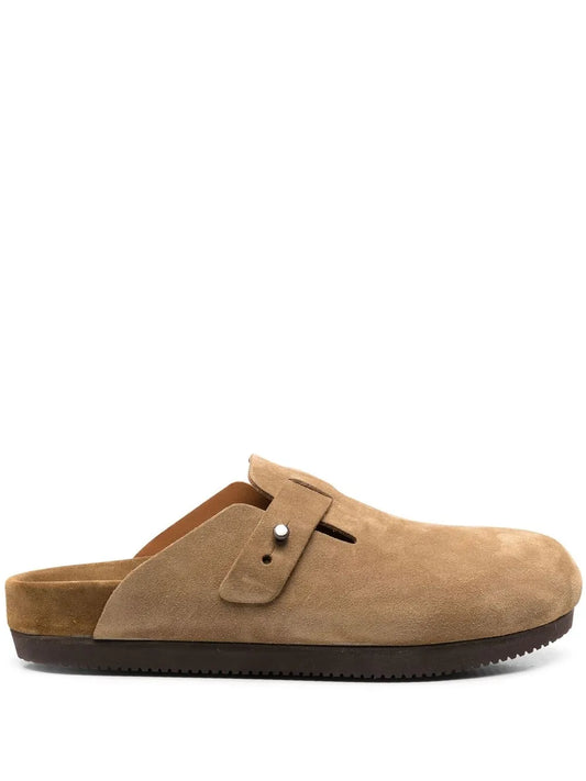 Buttero suede slip-on sandals
