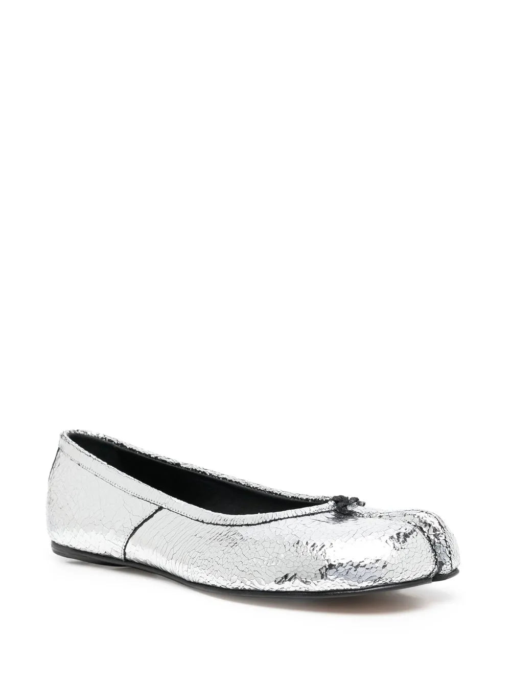 Maison Margiela Tabi mirror-effect ballerina shoes