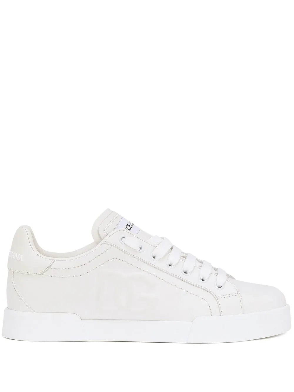 Dolce & Gabbana Portofino logo-embossed leather sneakers