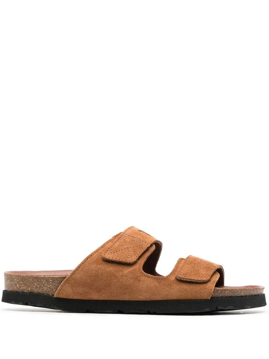 Palm Angels logo-print slide sandals