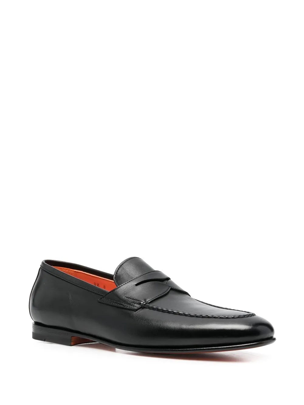 Santoni Penny leather loafers