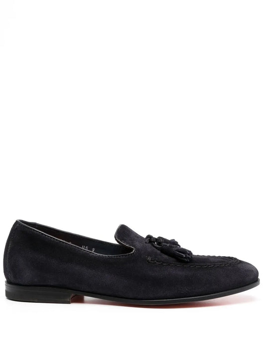 Santoni tassel-embellished flat loafers