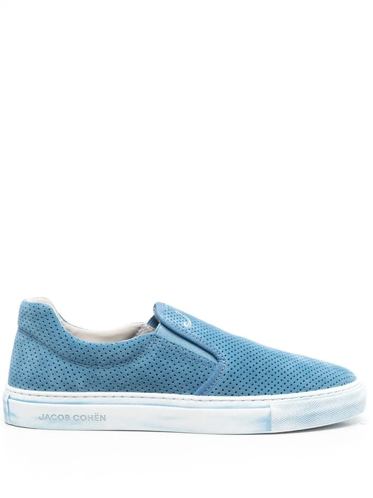 Jacob Cohën perforated-detail slip-on sneakers