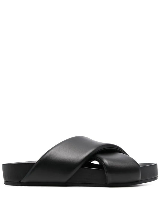 Jil Sander crossover-straps leather sandals 