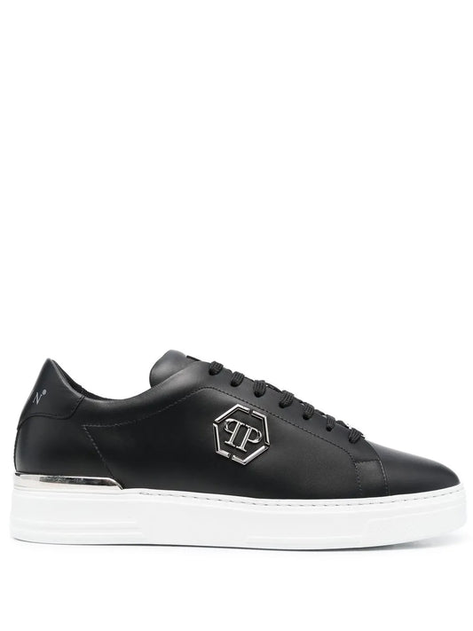 Philipp Plein Hexagon low-top leather sneakers
