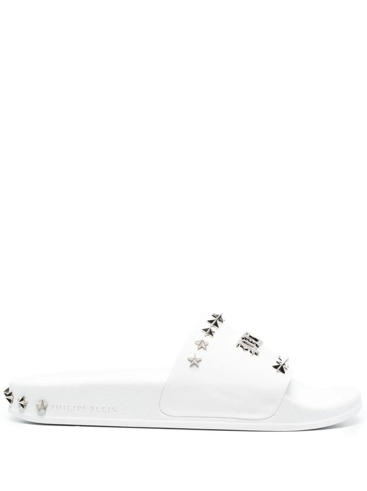 Philipp Plein Gothic Plein stud-studded slides