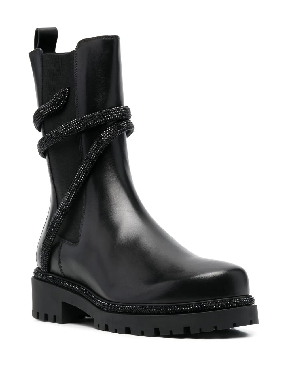 René Caovilla wrap-around leather boots