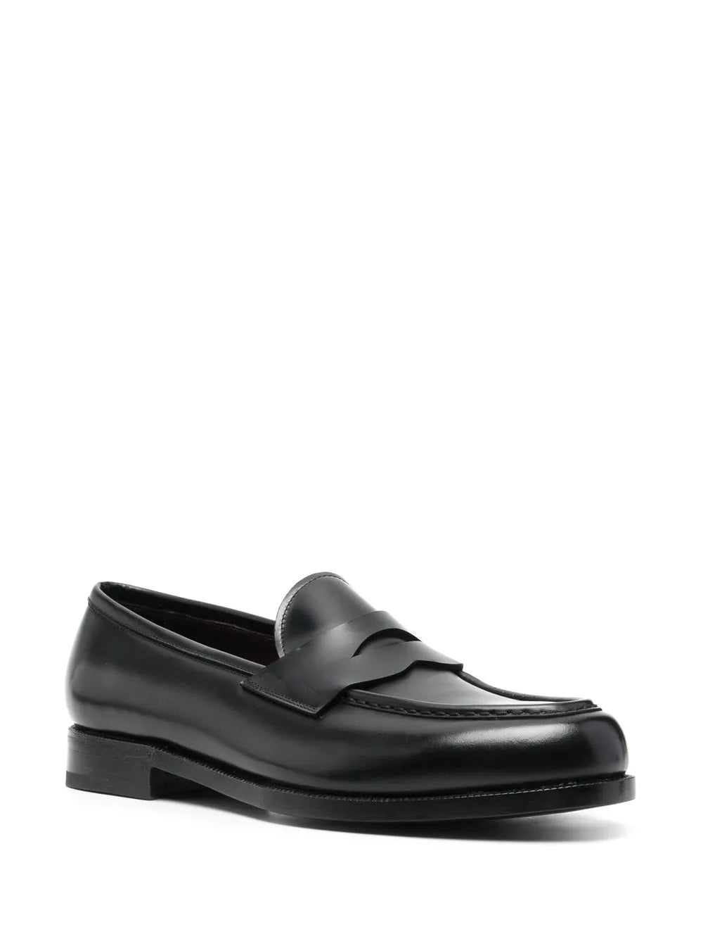 Lidfort penny-slot leather loafers 