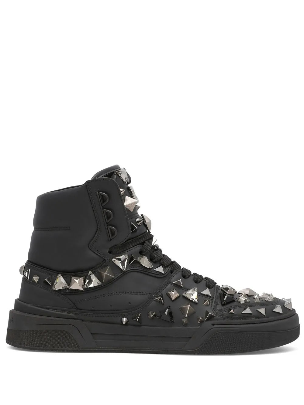 Dolce & Gabbana DG logo studded high-top sneakers