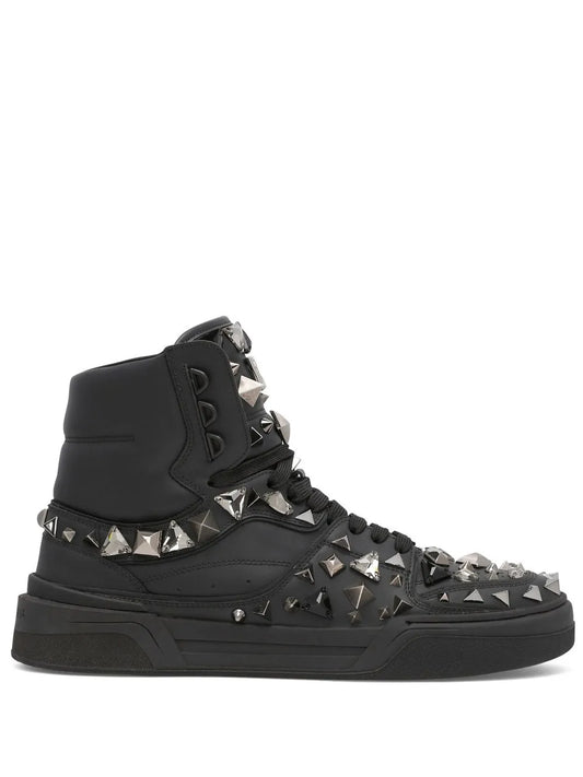 Dolce & Gabbana DG logo studded high-top sneakers