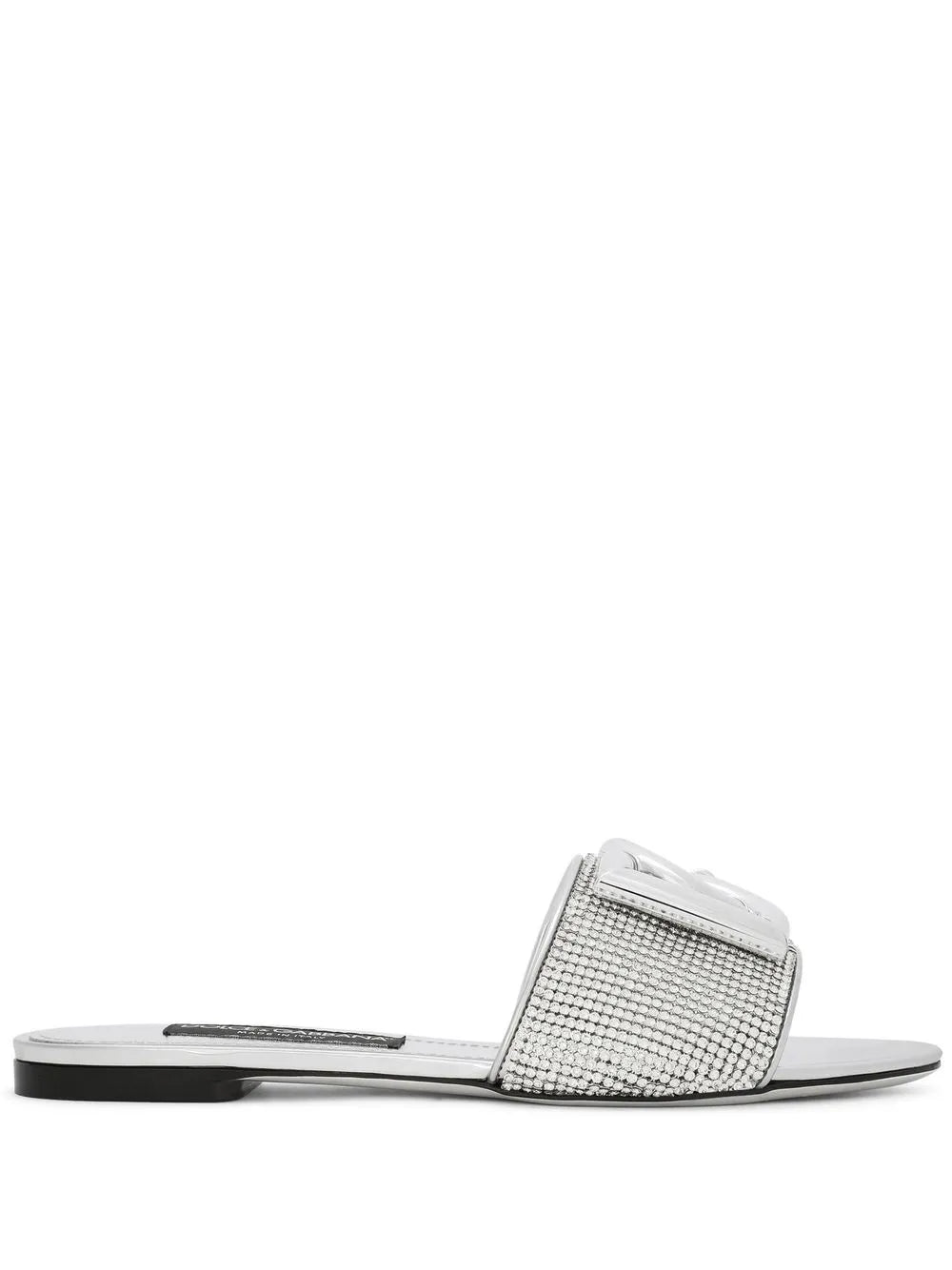 Dolce & Gabbana DG-logo crystal mesh sandals