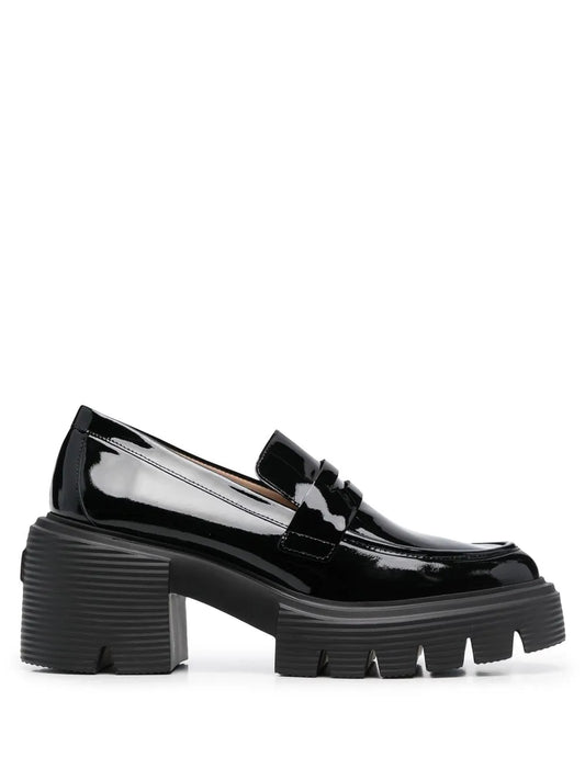 Stuart Weitzman Soho 60mm platform leather loafers