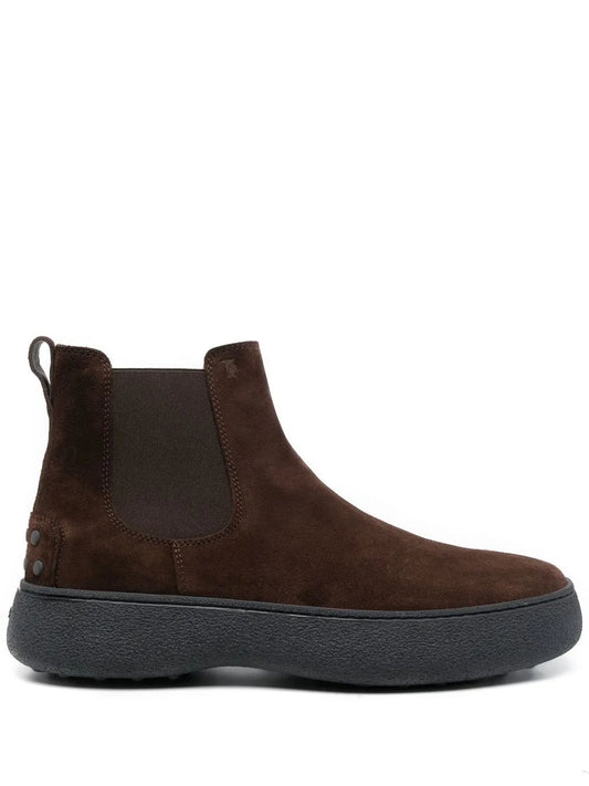 Tod's flatform ankle boots