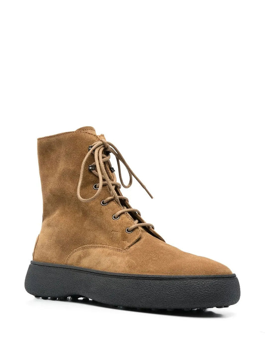 Tod's lace-up suede ankle boots 