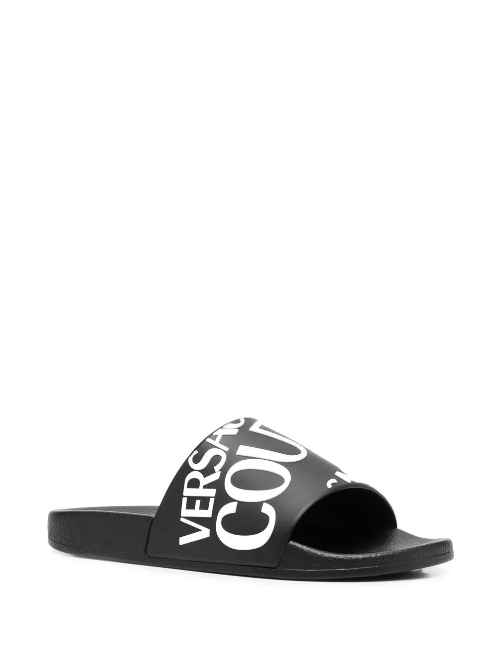 Versace Jeans Couture logo-print pool slides