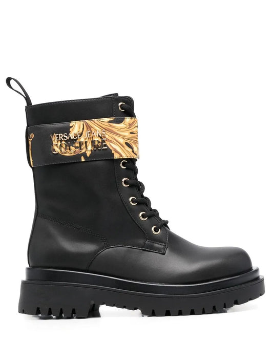 Versace Jeans Couture Baroque-print ankle boots 
