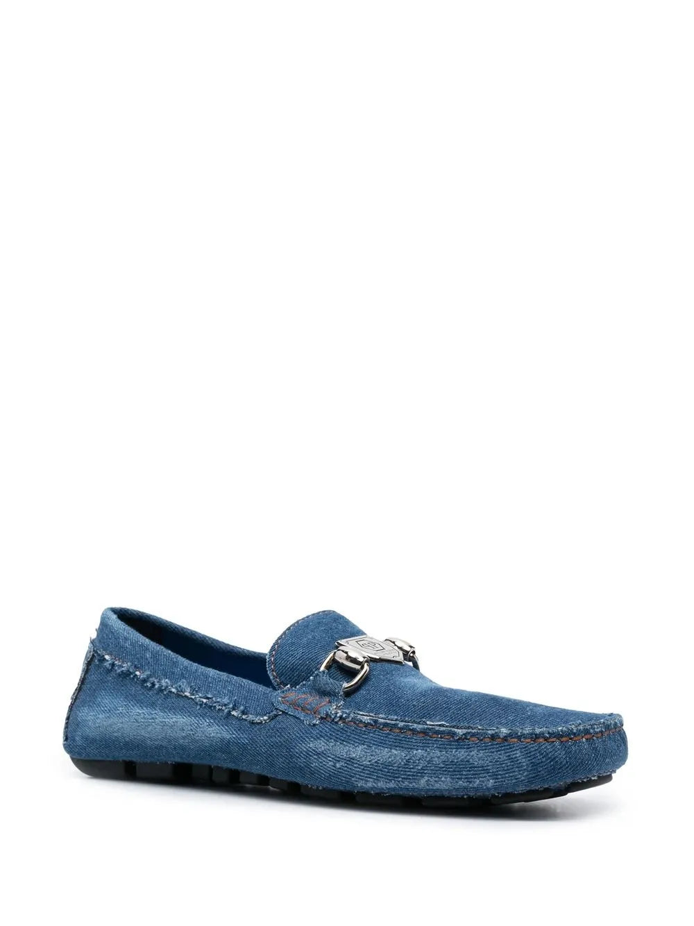 Philipp Plein denim slip-on moccasin 