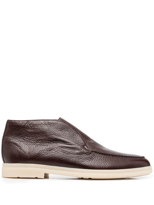 Church's slip-on pebble-leather boots